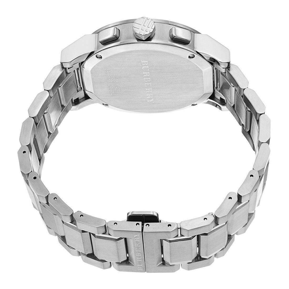 Burberry BU9350 Large Check Stainless Steel Bracelet Men's Watch Burberry BU9350 Large Check Stainless Steel Bracelet Men's Watch